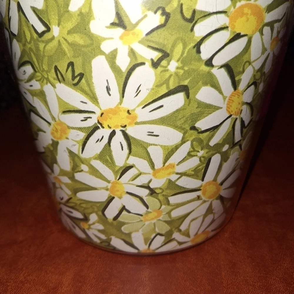 Vintage Flower Daisy Ice Bucket 70s